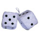 www.sixpackmotors-shop.ch - FUZZY DICE 9CM WEIß