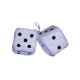 www.sixpackmotors-shop.ch - FUZZY DICE 6CM WEIß