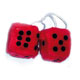 www.sixpackmotors-shop.ch - FUZZY DICE 6CM ROT