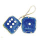 www.sixpackmotors-shop.ch - FUZZY DICE 6CM BLAU