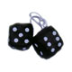 www.sixpackmotors-shop.ch - FUZZY DICE 7CM SCHWARZ