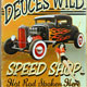 www.sixpackmotors-shop.ch - BLECHSCHILD DEUCES WILD