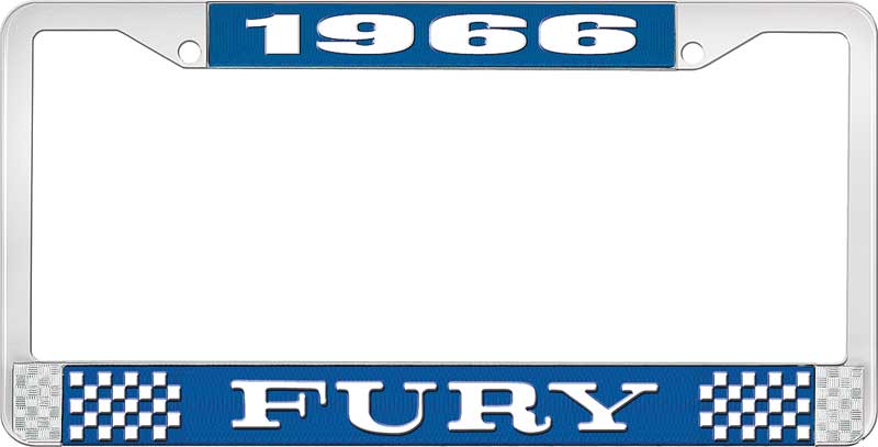 www.sixpackmotors-shop.ch - 1966 FURY LICENSE PLATE F